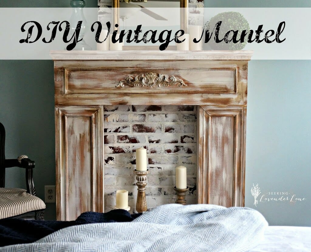 Creating a faux fintage mantel