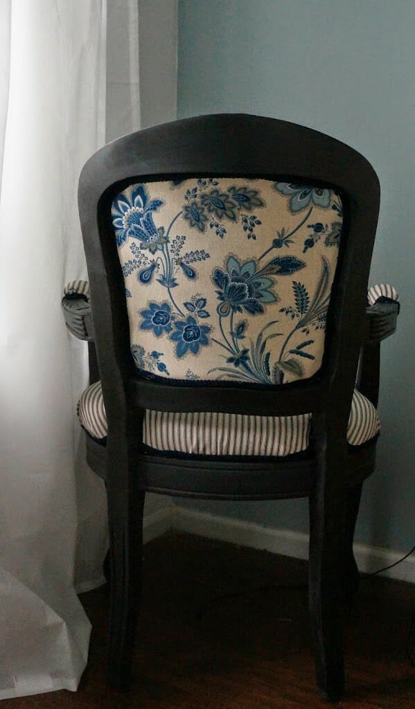 Reupholstering a French Style Chair - Seeking Lavender Lane