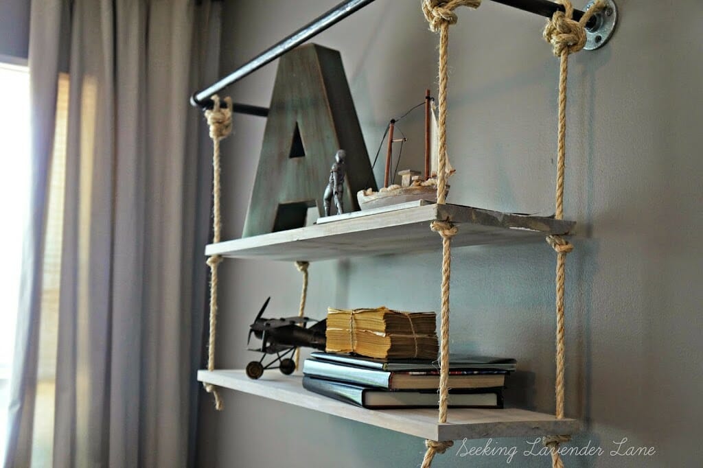 industrial style shelves