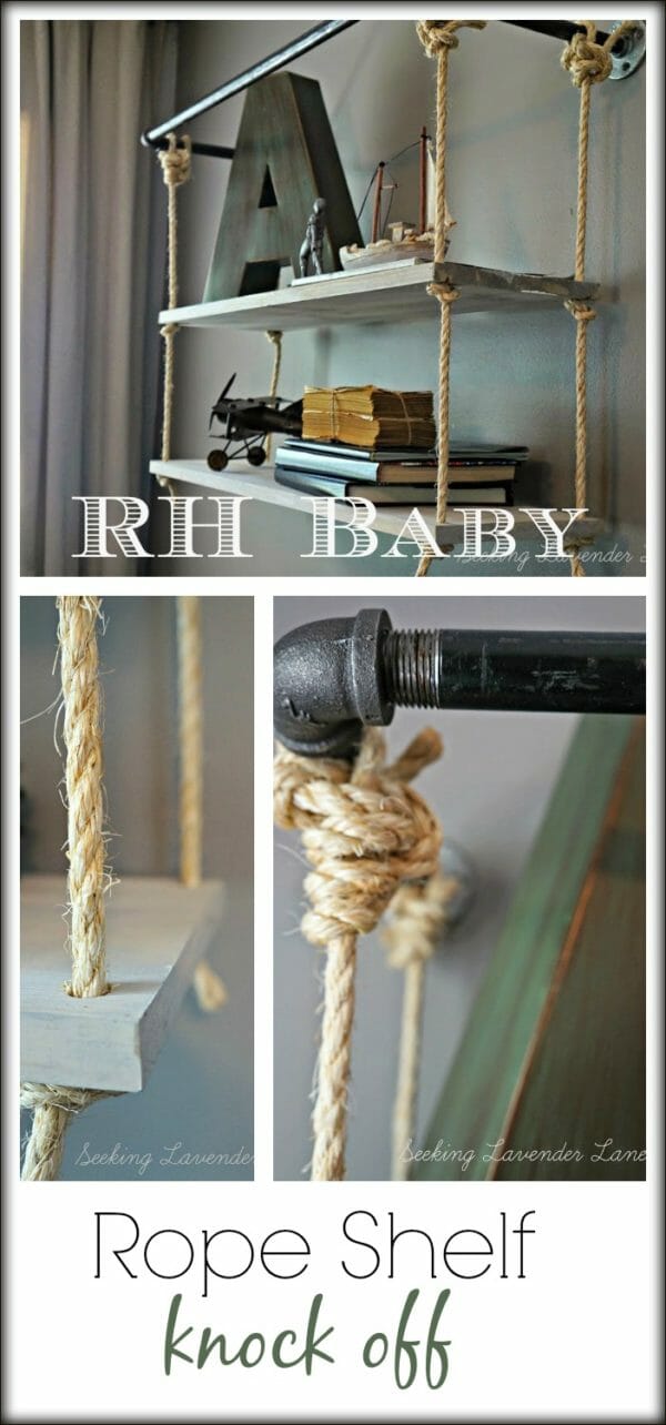 Knocking Ropes RH Baby Rope Shelf Knock Off - Seeking Lavender Lane