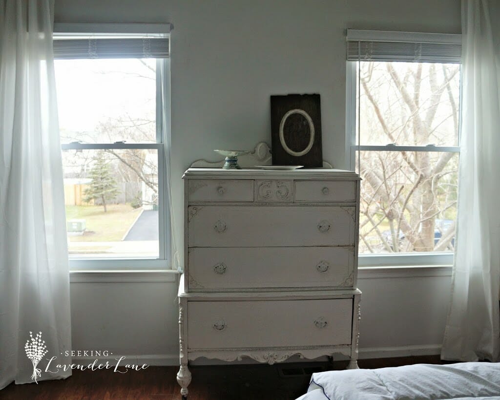 White Chalk Paint Cabinet - Seeking Lavender Lane