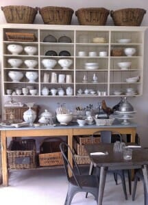 Open Shelving in the Dining Room