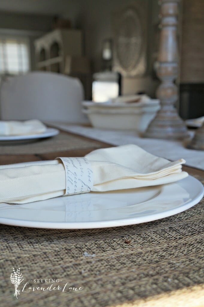 diy napkin ring neutral