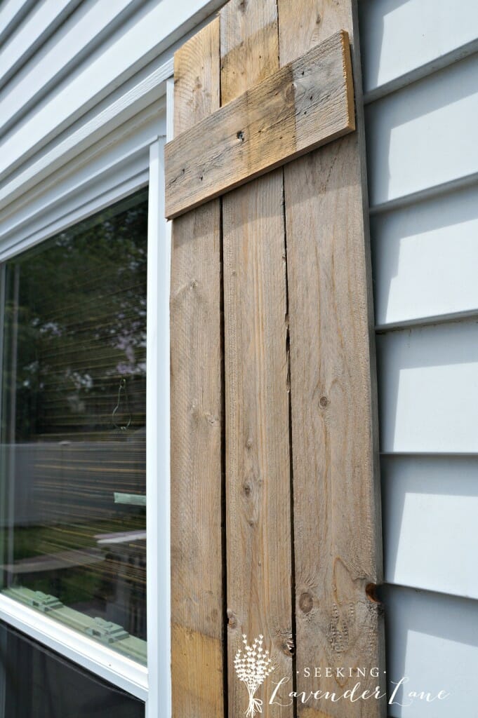 DIY Wooden Rustic Shutters