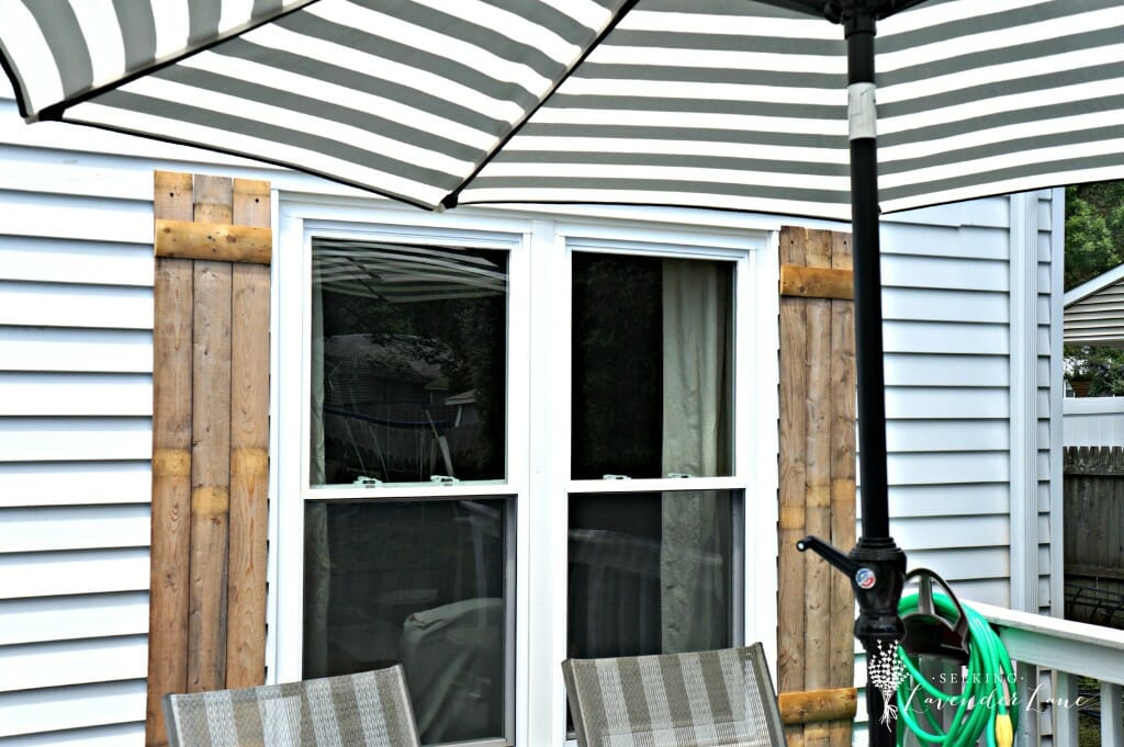 DIY Wooden Shutters from Fence Wood