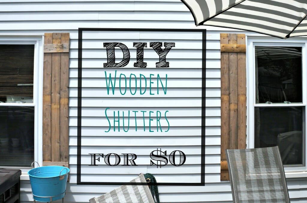 DIY Wooden Shutters label