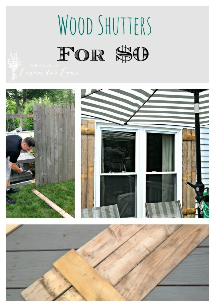 DIY Wood Shutters for $0