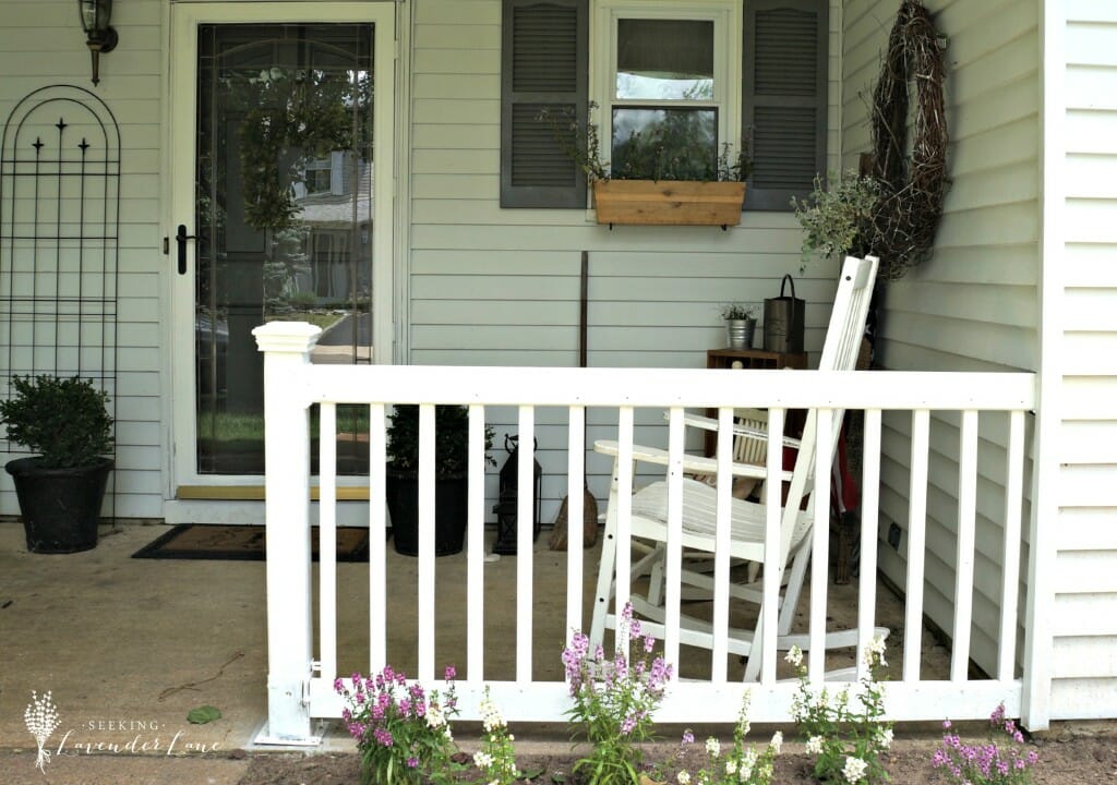 Front Porch White Railing