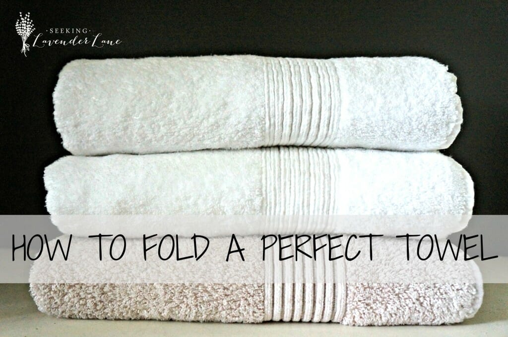 How to fold a perfect towel label