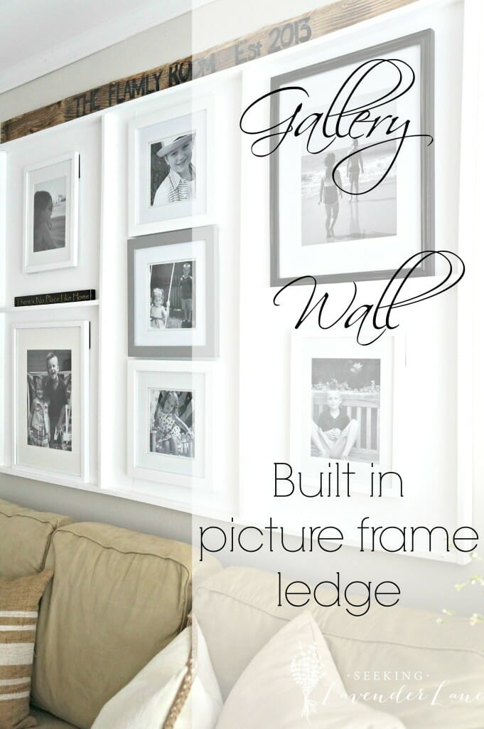 Gallery Wall Built in Picture Frame Ledge