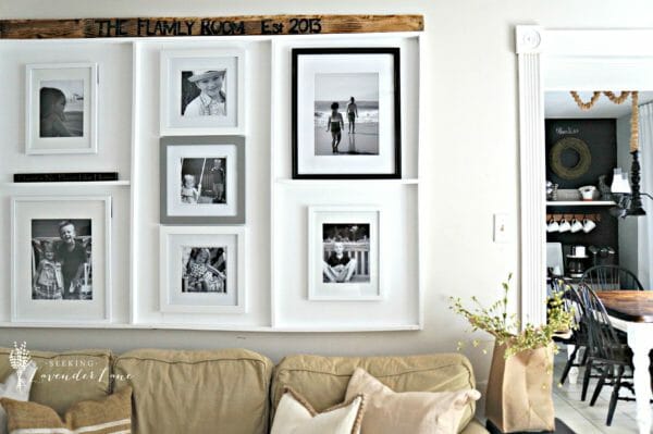 Wall Frame Built In Gallery Wall Built in Picture Frame Ledge