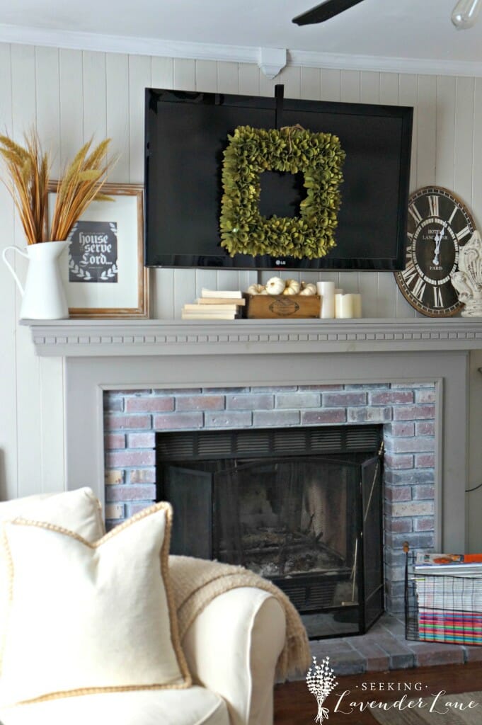 Cottage Fireplace Fall Touches