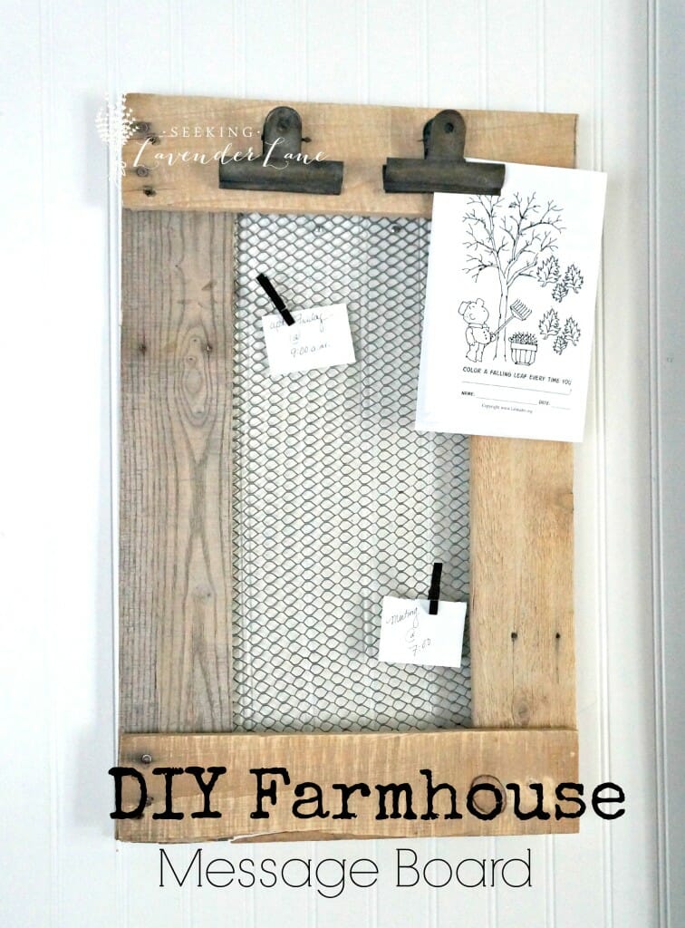 DIY Farmhouse Message Board 2