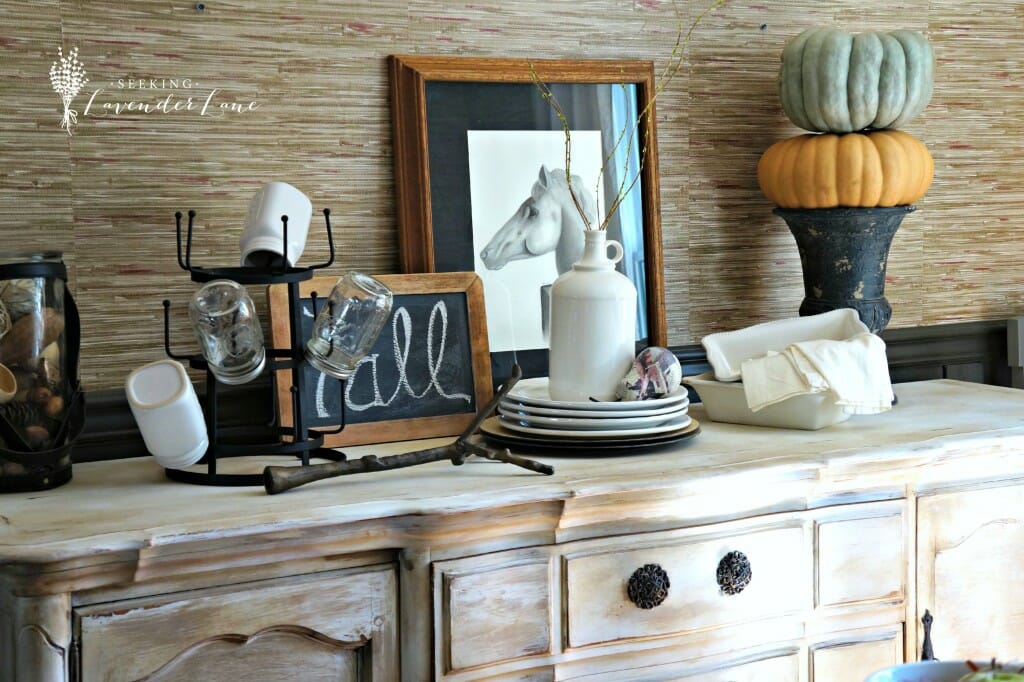 Fall Vignette Dining Room