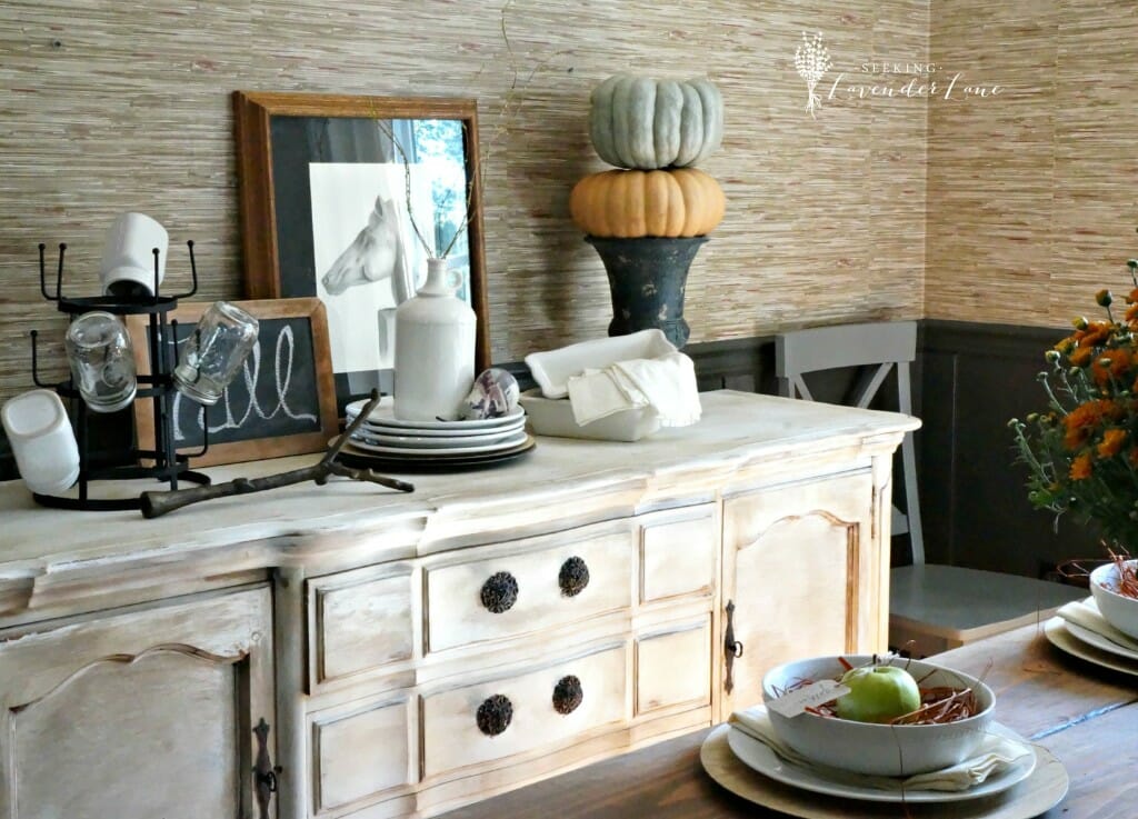 Sideboard Fall Decor