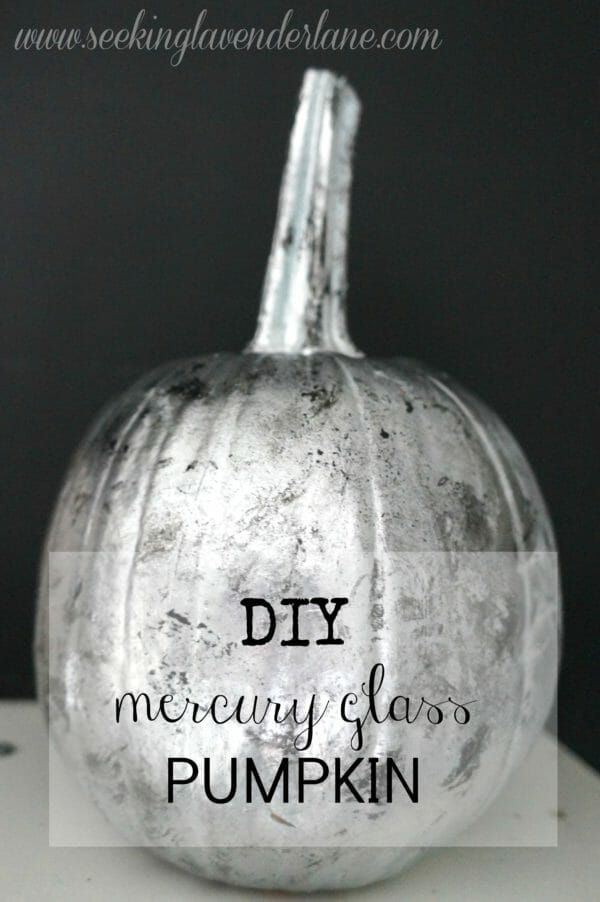 DIY Mercury Glass Pumpkin