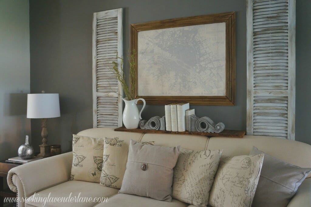 Dark Gray Living Room Wall