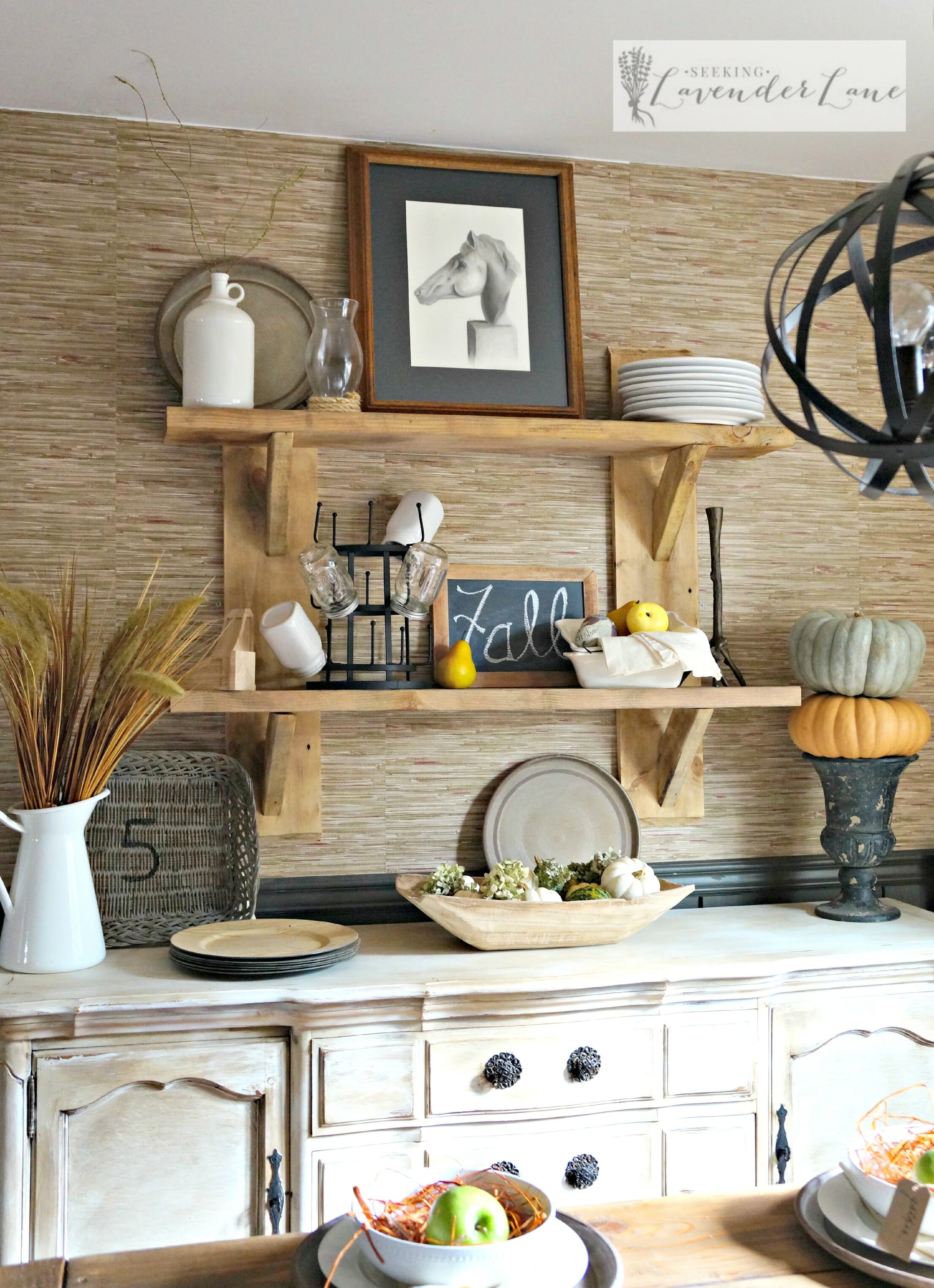 floating wall shelves kitchen