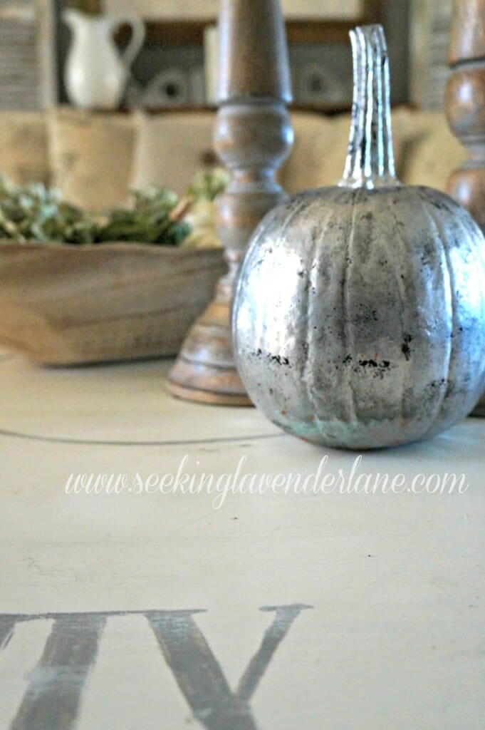 vintage glass pumpkin