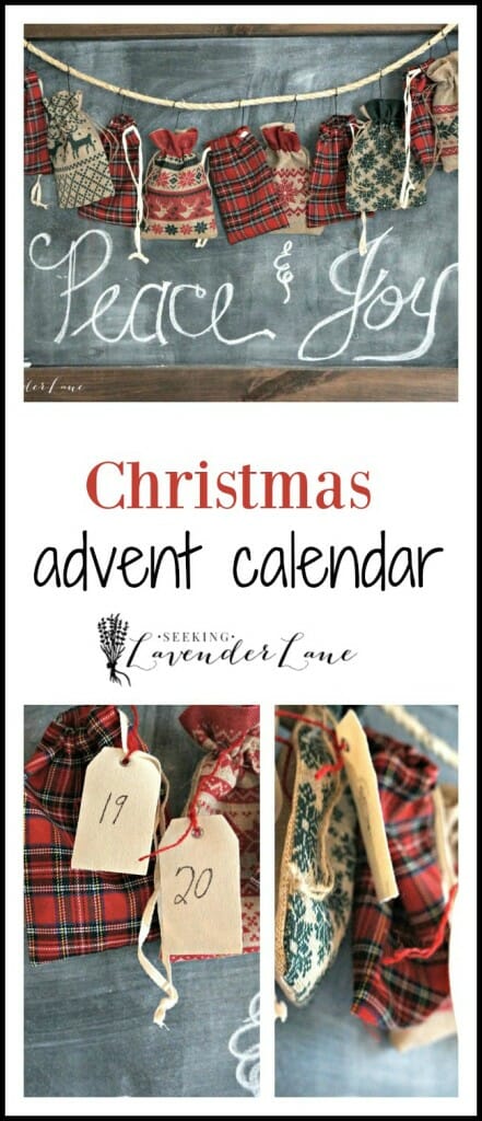 Advent calendar collage