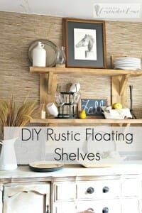 DIY Rustic Floating Shelves - Seeking Lavender Lane