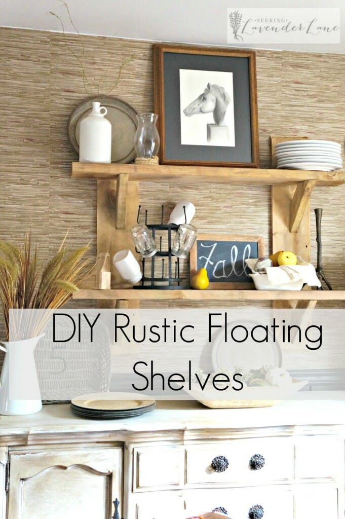 DIY Rustic Floating Shelves