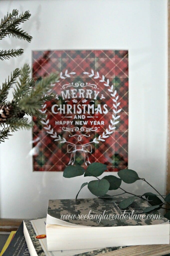 Merry Christmas Plaid print