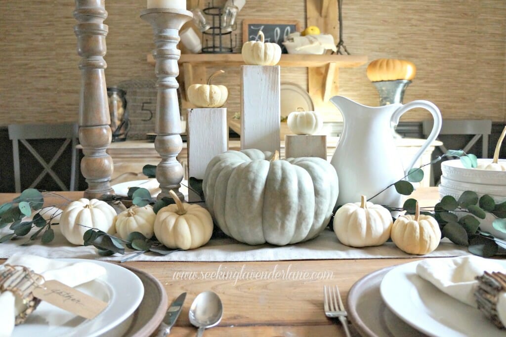 Thanksgiving Neutral Table Decor