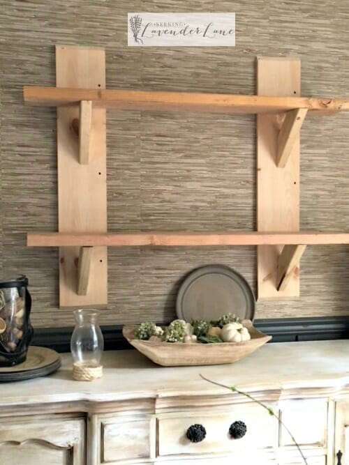 DIY Rustic Wood Floating Shelves