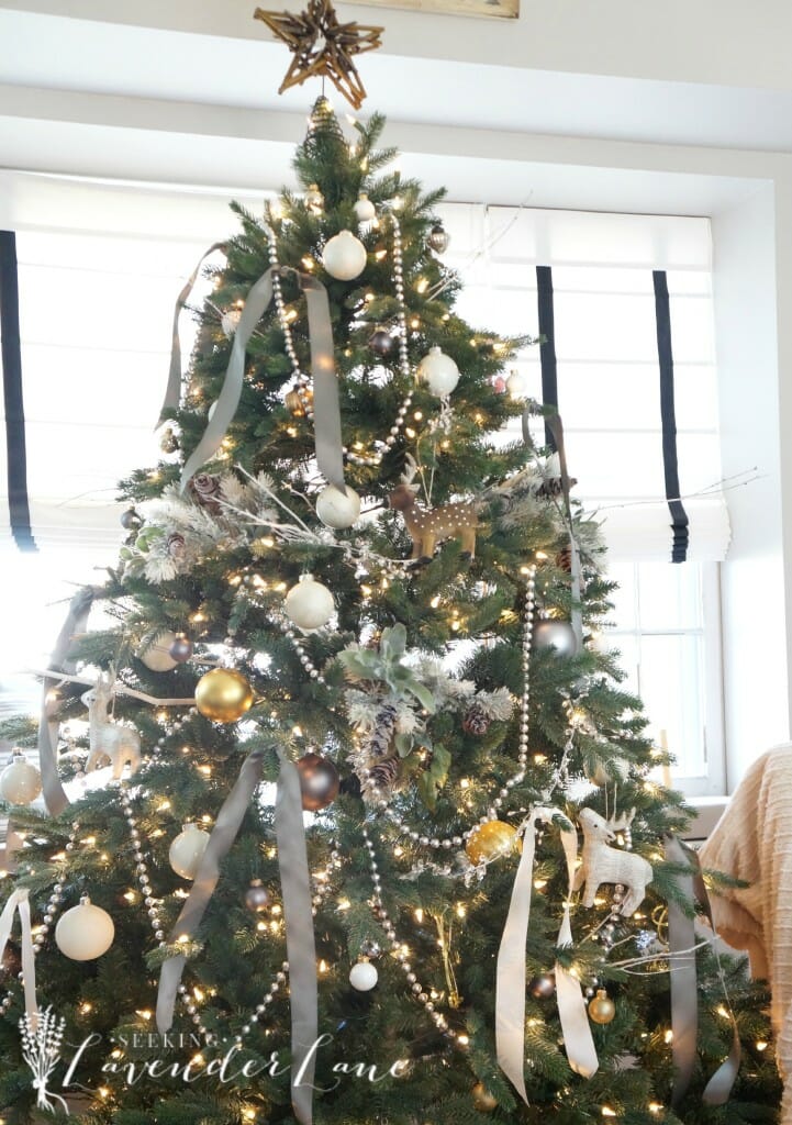 Gray and White Tree Decor