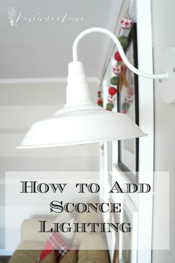 How to add sconce lighting logo