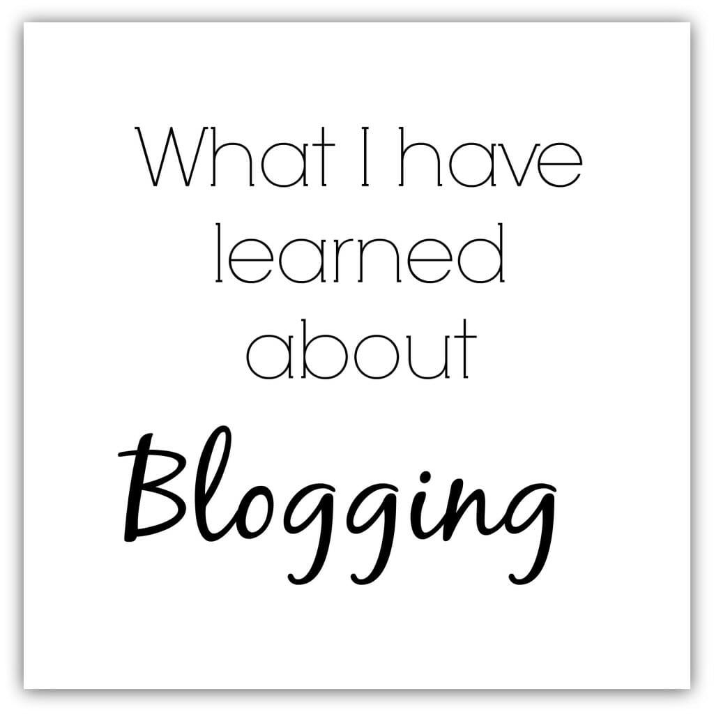 What I have learned about Blogging