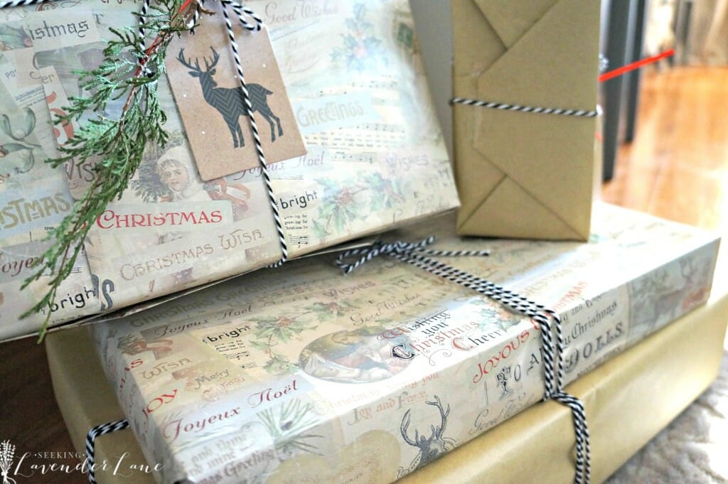 vintage gift wrap