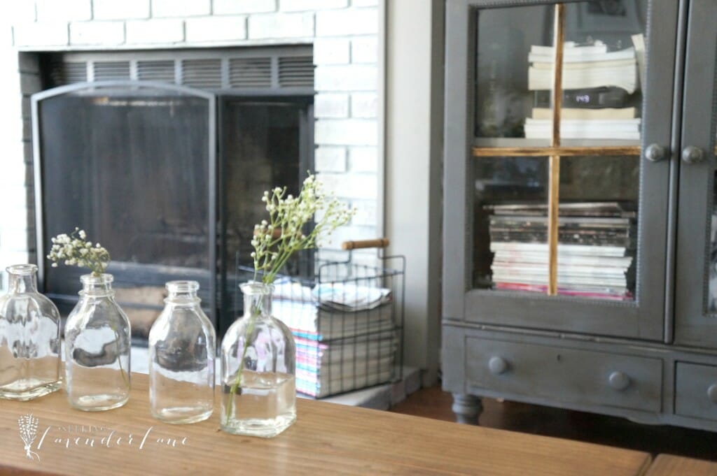 Baby's breath in a jar