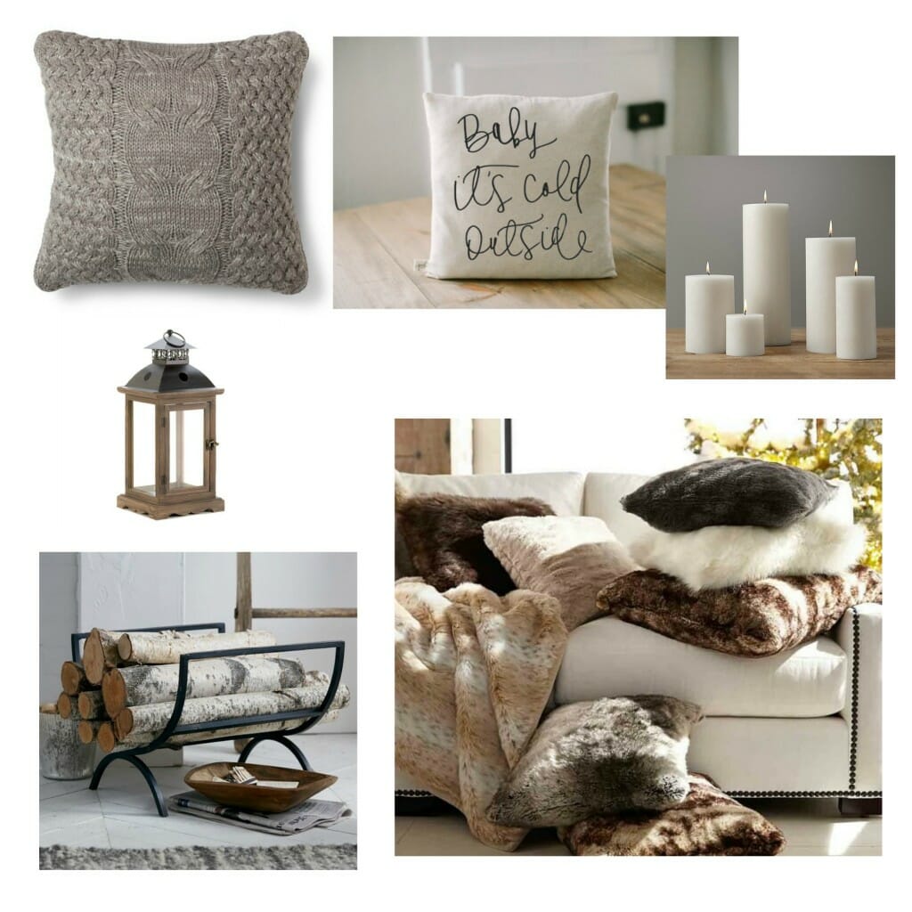 Winter Decor Ideas Collage