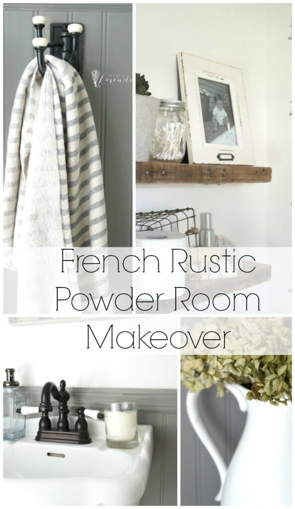 French Rustic Powder Room