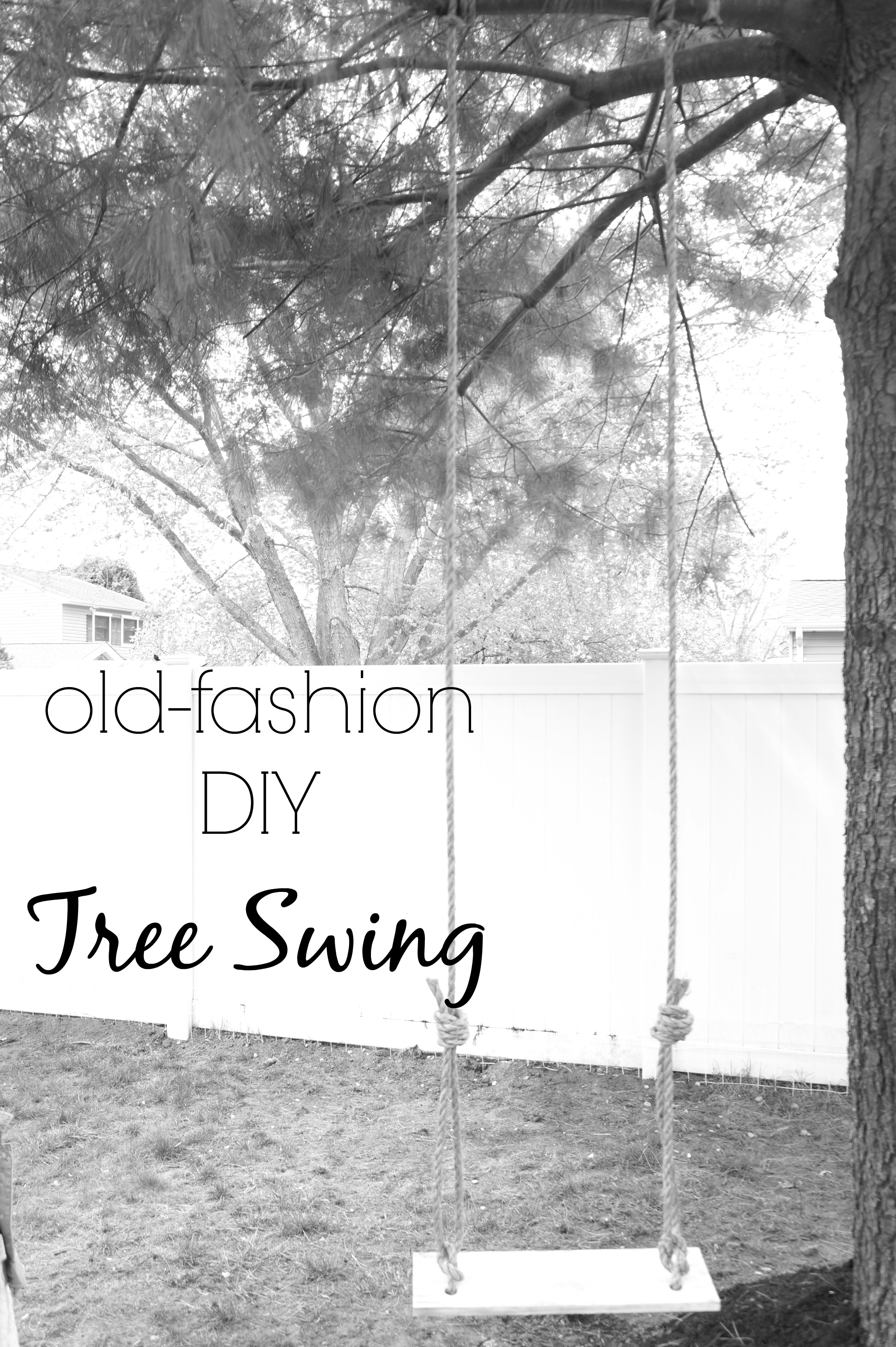 Old Fashion DIY Tree Swing - Seeking Lavender Lane