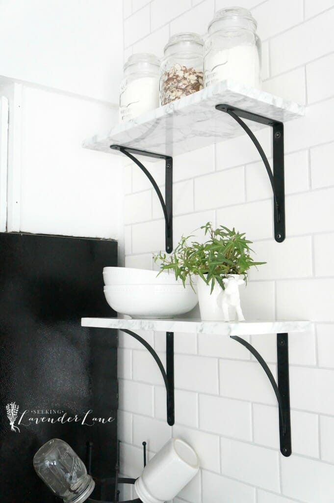 marble floating shelves 2