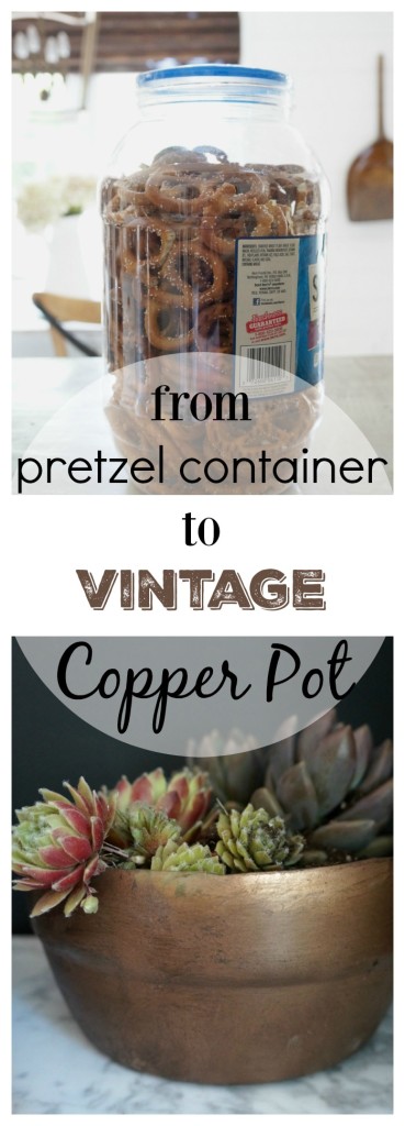 from pretzel container to Vintage Copper Pot