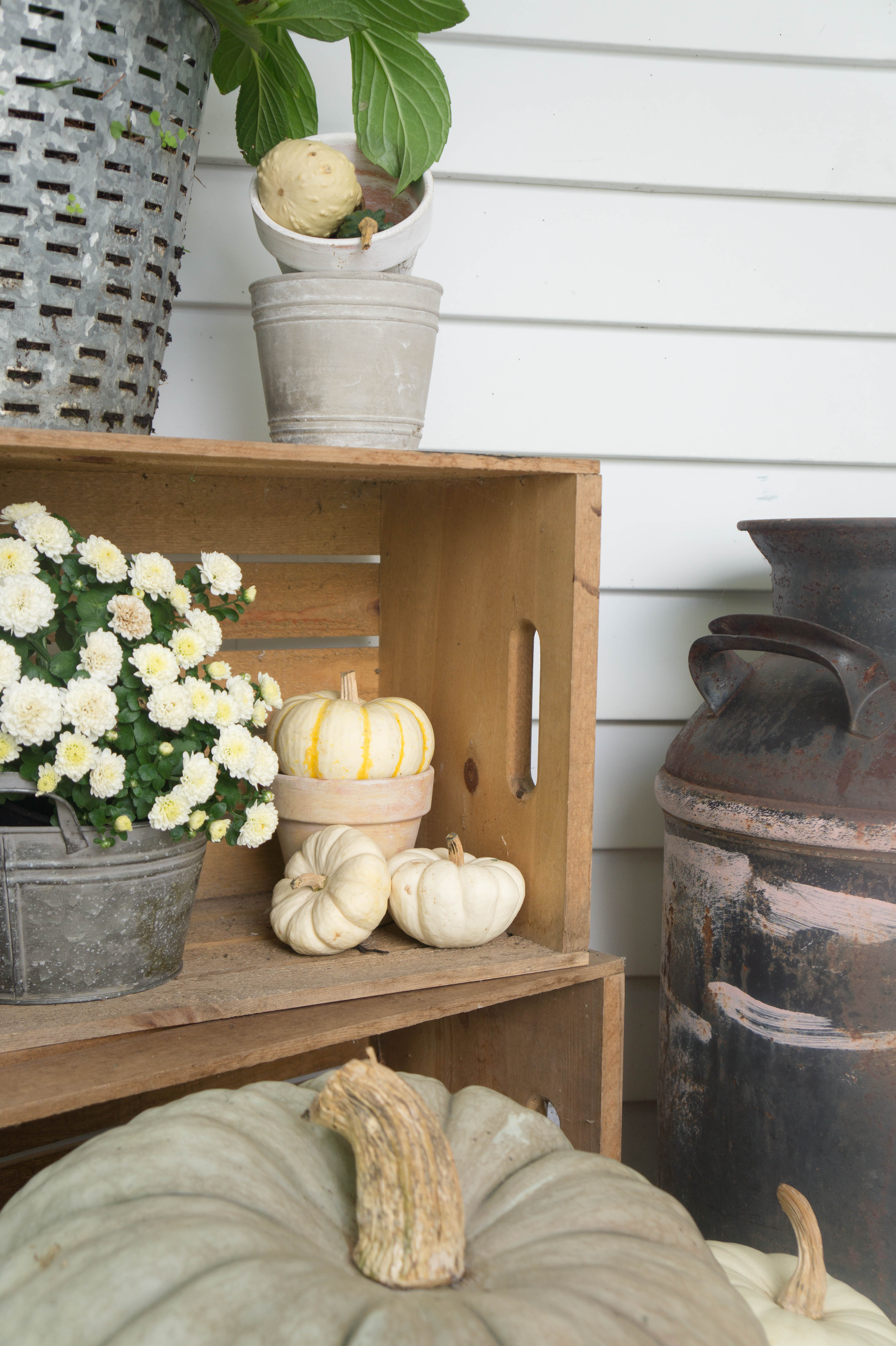 Porch Ideas: Fall Farmhouse Decor - Seeking Lavender Lane