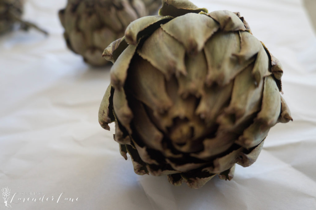 Glitter Artichoke Decor Seeking Lavender Lane