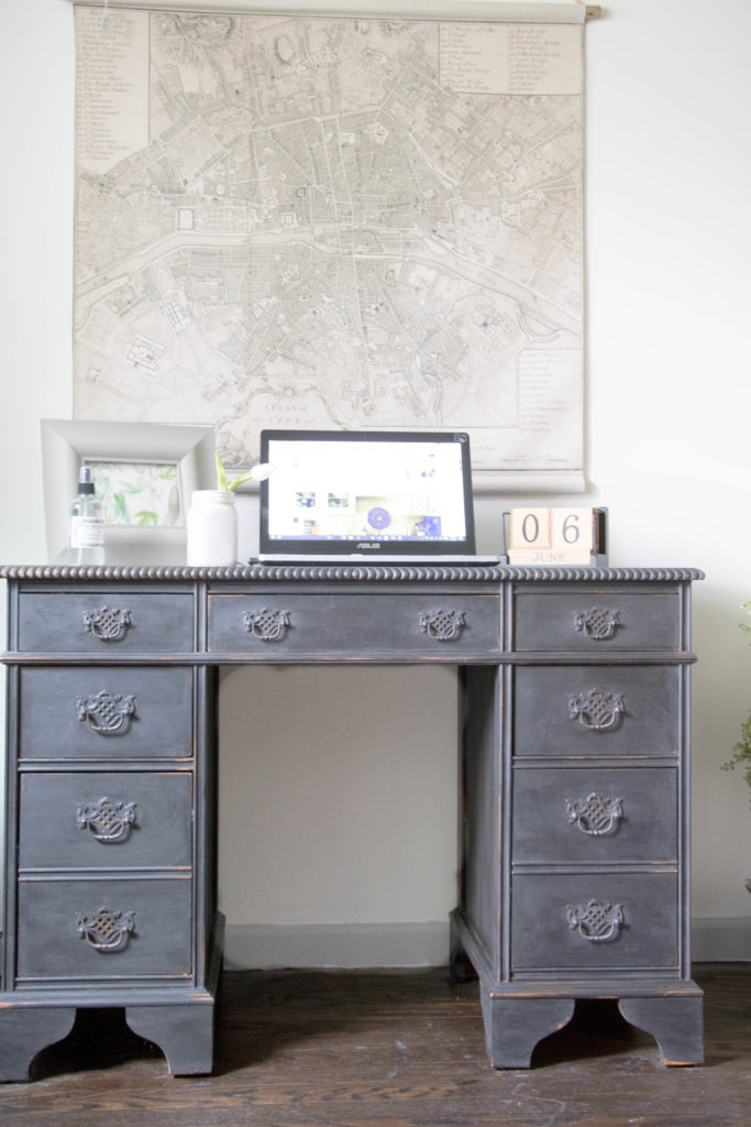 Vintage Painted Desk - Seeking Lavender Lane