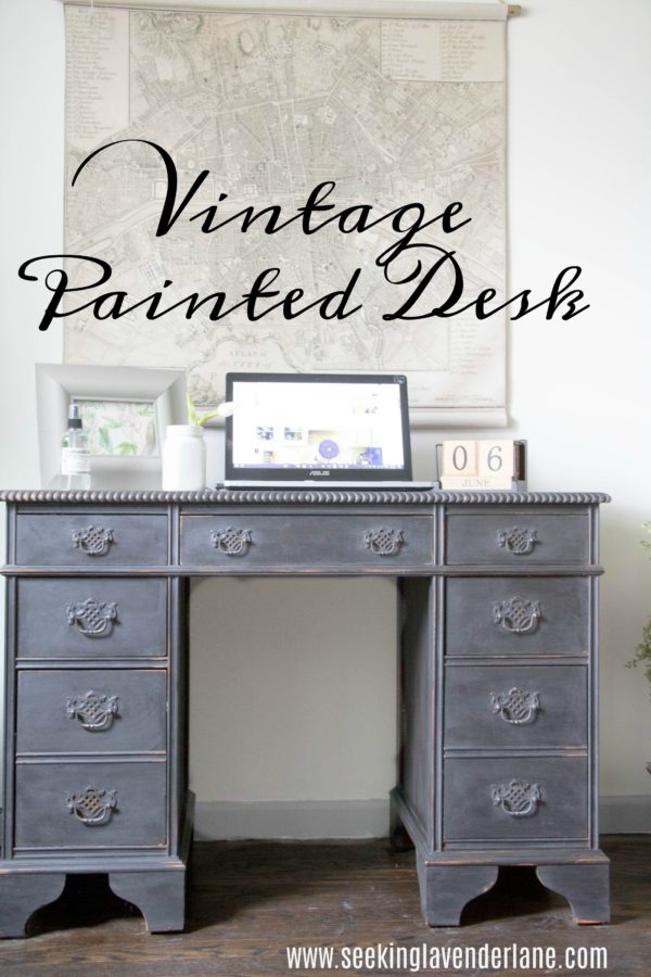 Vintage Painted Desk Seeking Lavender Lane