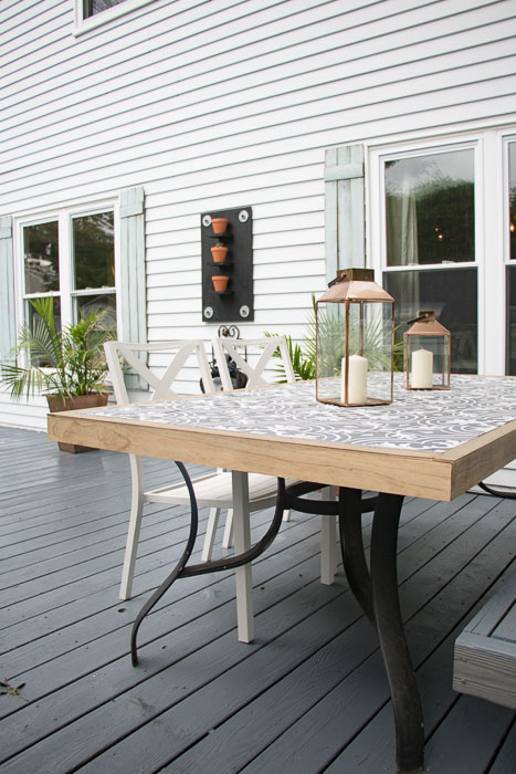 DIY Tile Tabletop - Seeking Lavender Lane