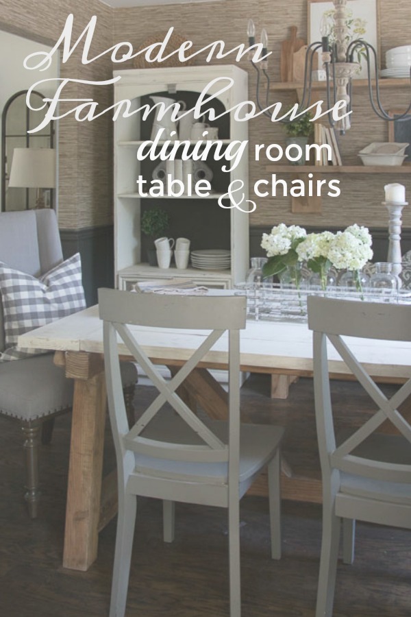 Modern farmhouse deals dining room chairs