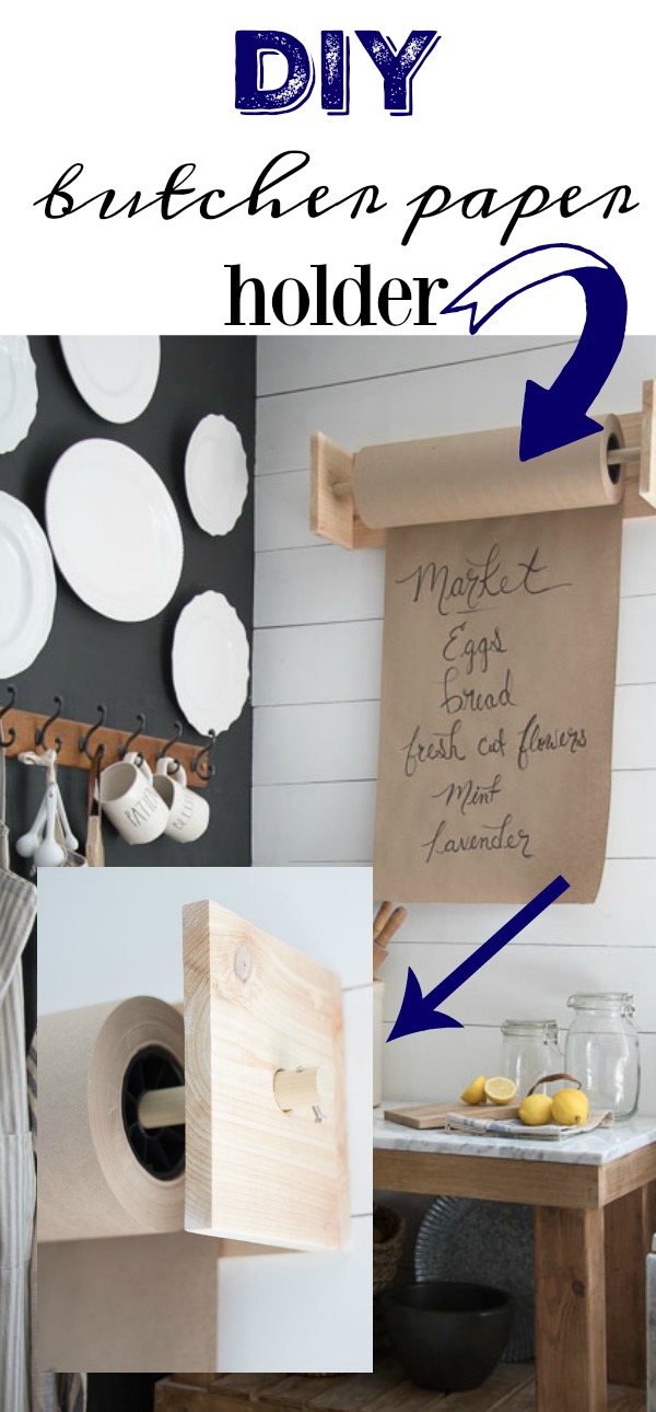 DIY Butcher Paper Roll Holder - The Handyman's Daughter