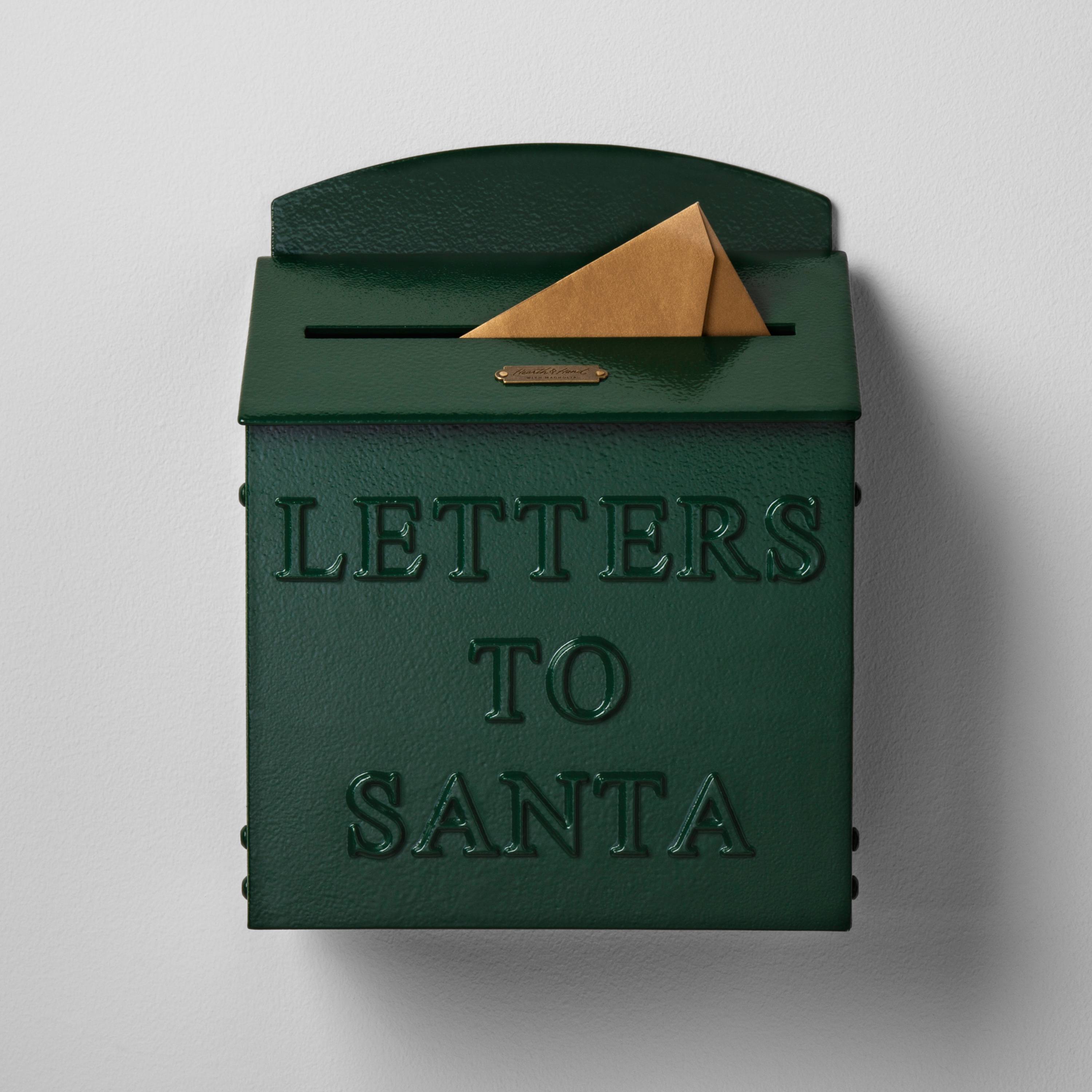 Hearth & Hand with Magnolia Metal 'Letters to Santa' Mailbox - Red