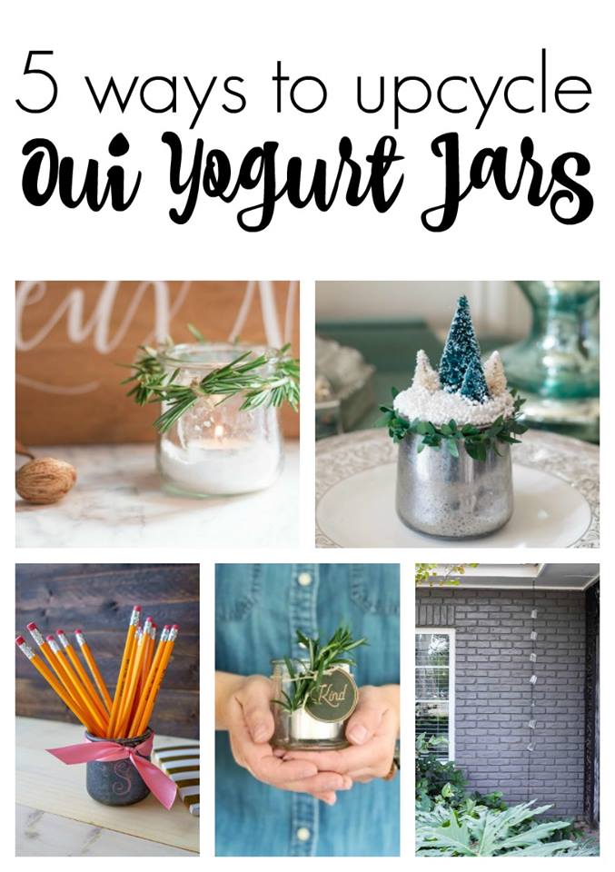 Oui Yogurt Jar Simple Christmas Craft - the House house