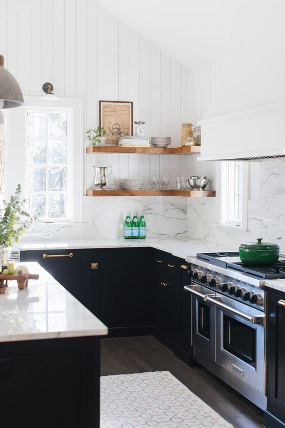 Non White Farmhouse Kitchens Seeking Lavender Lane