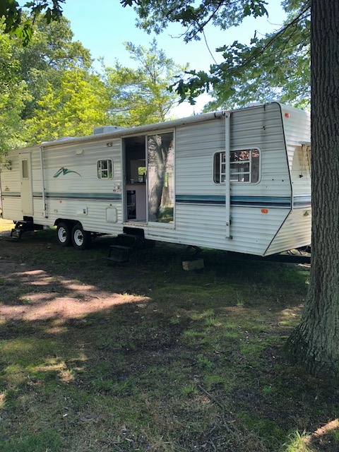 Painting the RV Exterior Seeking Lavender Lane